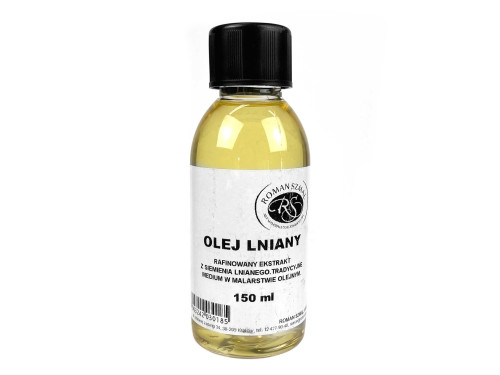Olej lniany do farb olejnych, rafinowany - Roman Szmal - 150 ml