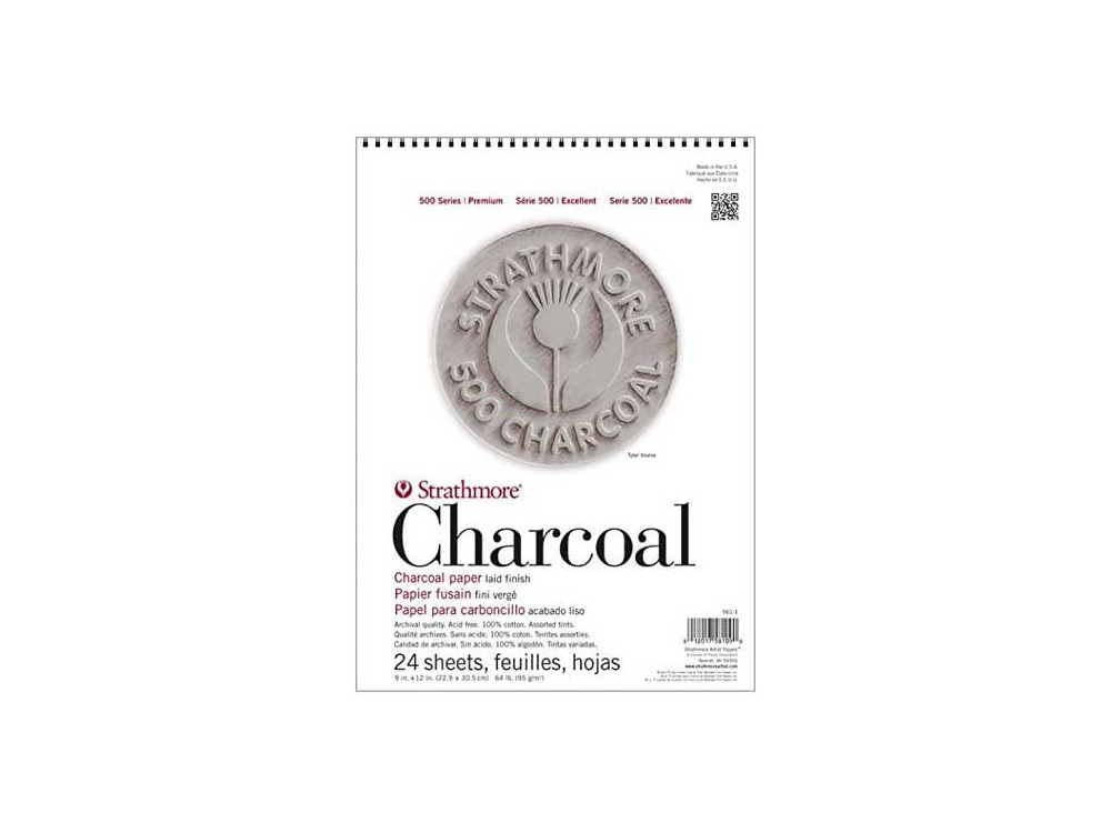 Charcoal paper series 500 - Strathmore - multicolor, 22,9 x 30,5 cm, 95 g, 24 sheets