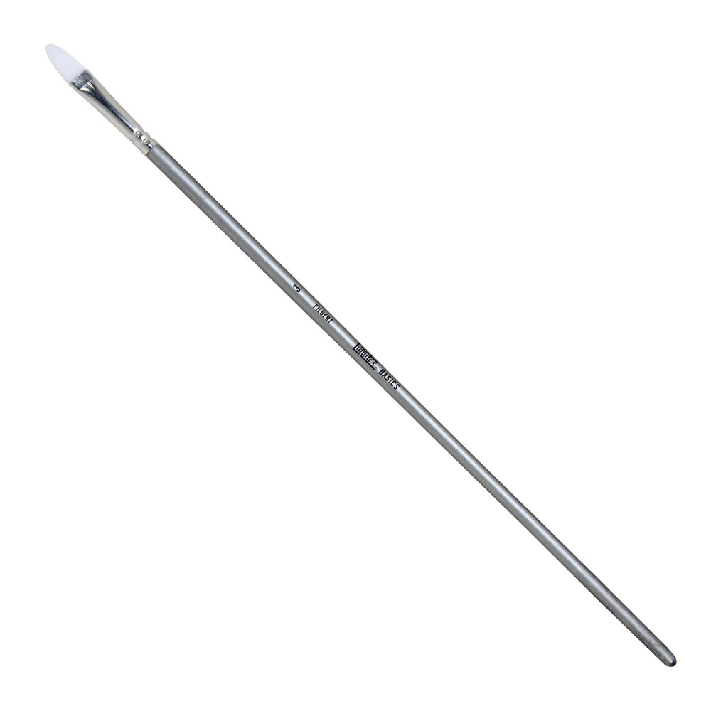 Filbert, synthetic Basics brush - Liquitex - long handle, no. 3