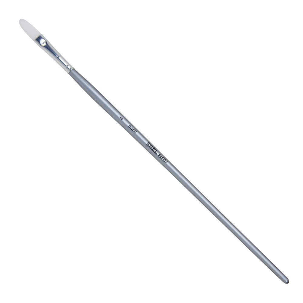 Filbert, synthetic Basics brush - Liquitex - long handle, no. 4
