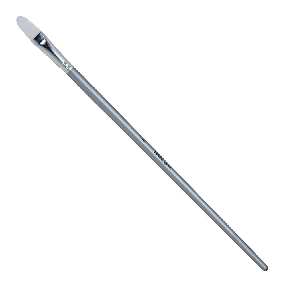 Filbert, synthetic Basics brush - Liquitex - long handle, no. 8