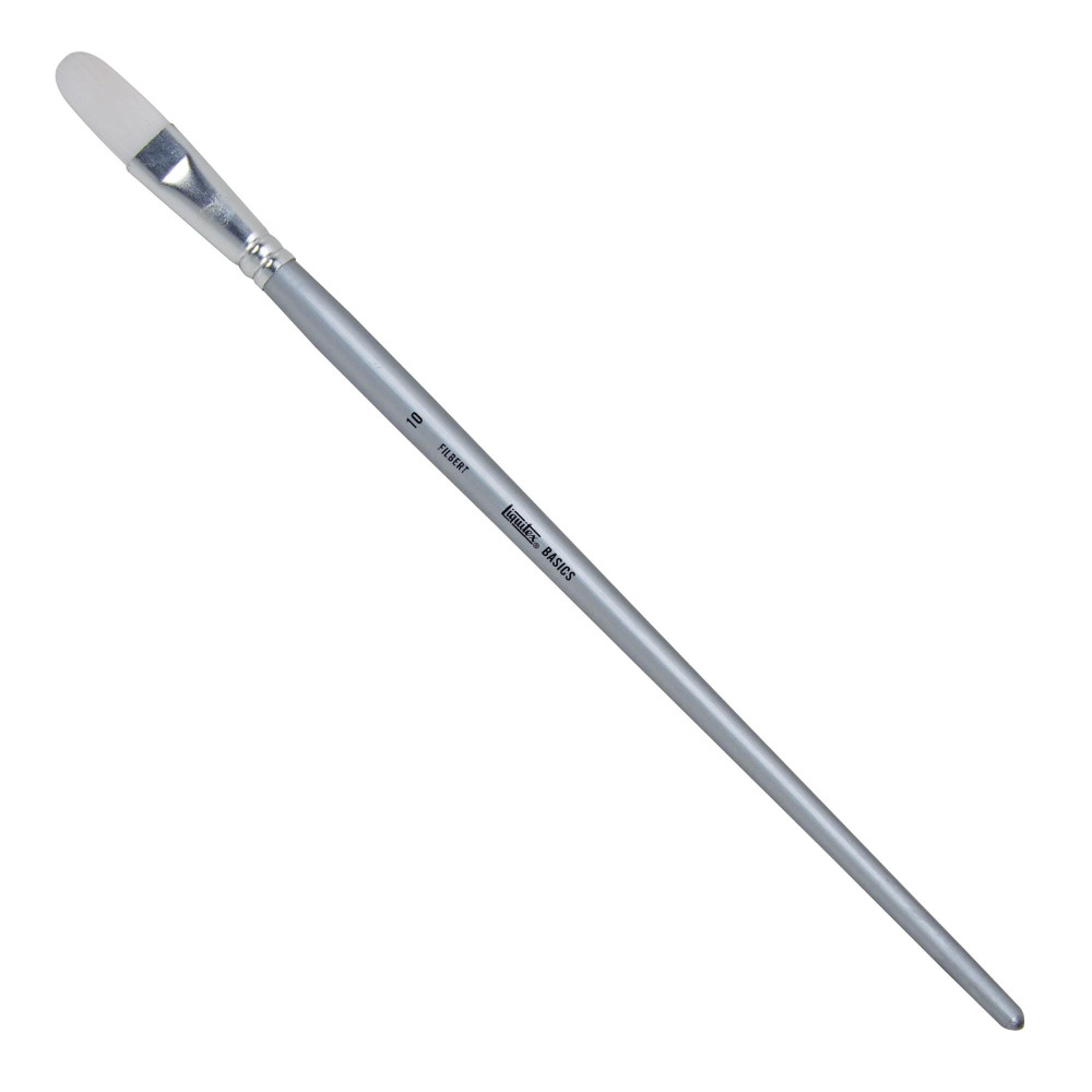 Filbert, synthetic Basics brush - Liquitex - long handle, no. 10