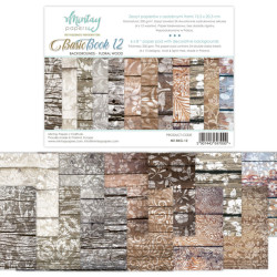 Set of scrapbooking papers 15,2 x 20,3 cm - Mintay - Basic Book 12, Floral Wood