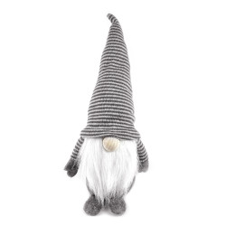Christmas gnome, makoshka - grey, 40 cm
