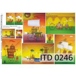 Papier decoupage A4 0246