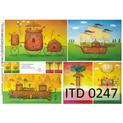 Papier decoupage A4 0247
