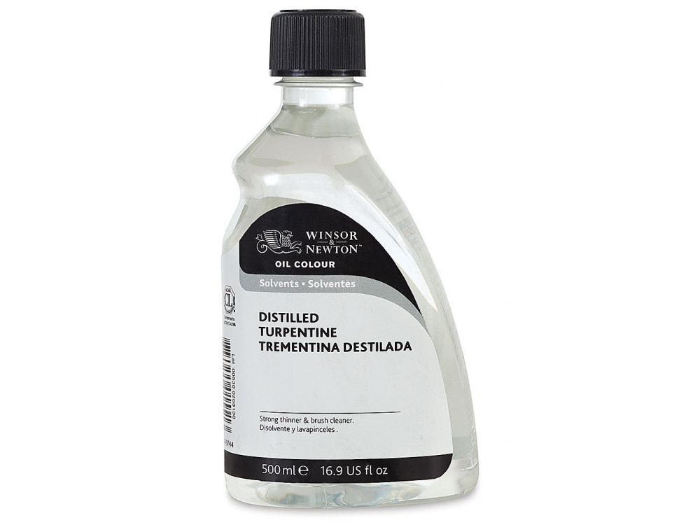 Distilled Turpentine solvent for oil colors - Winsor & Newton - 500 ml