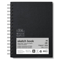Spiral Sketch Book - Winsor & Newton - A5, 110g, 80 sheets