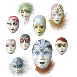 Set of molds for plaster casting - Knorr Prandell - Masks, 9 pcs.
