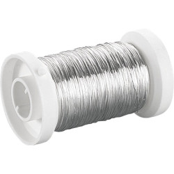 Craft floristic copper wire - Knorr Prandell - silver, 0,25 mm x 50 m