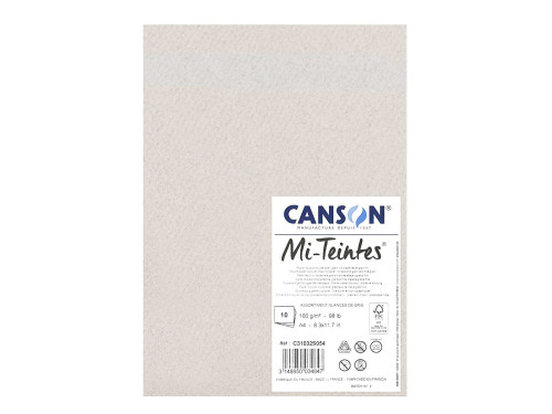 Mi Teintes paper pad for pastels - Canson - shades of grey, A4, 160 g, 10 sheets