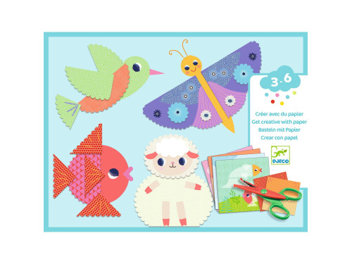 Art set for kids, collars, cutouts - Djeco