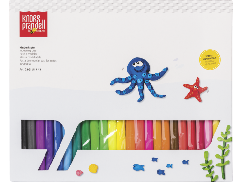 Modelling clay for kids - Knorr Prandell - 24 colors, 1000 g