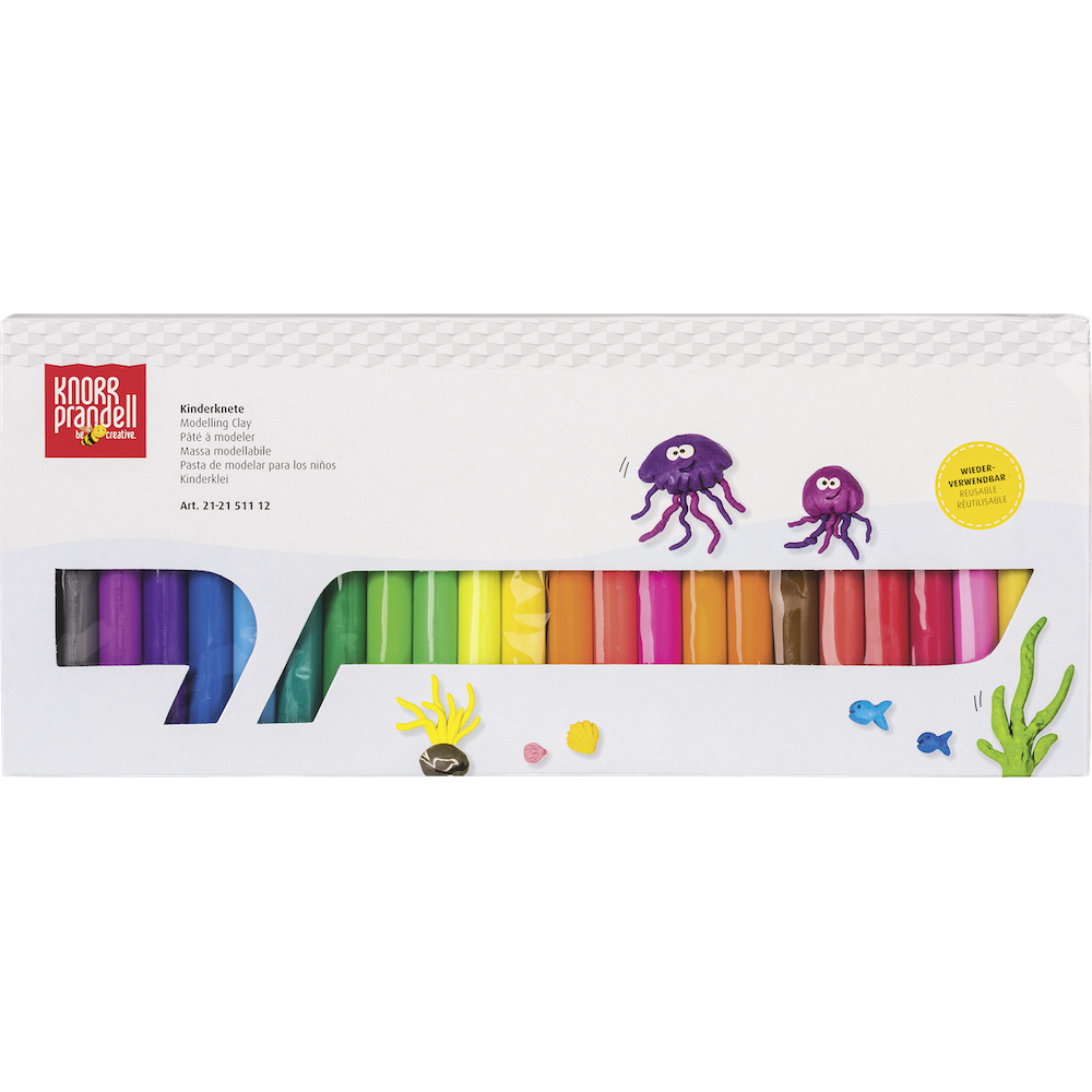 Plastelina dla dzieci - Knorr Prandell - 24 kolory, 500 g