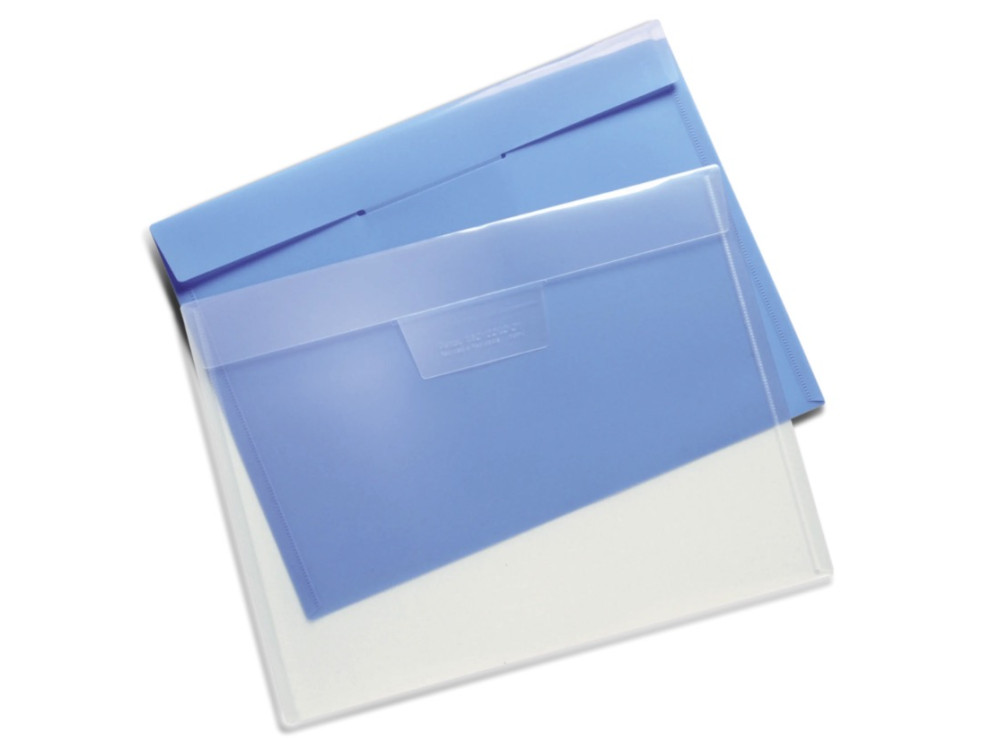 Folder, envelope for documents and drawings - Pentel - blue, horizontal, A4