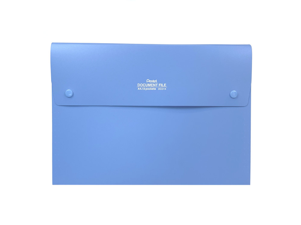 Teczka harmonijkowa na dokumenty - Pentel - niebieska, A4