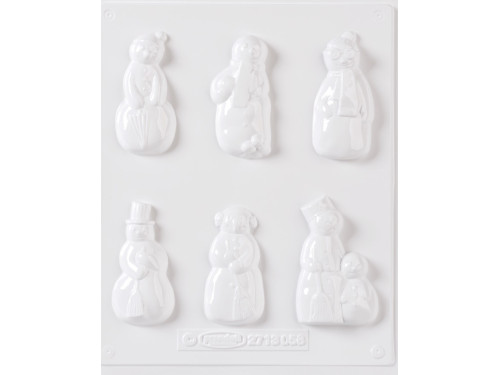 Set of molds for plaster casting - Knorr Prandell - Snowmen, 6 pcs.