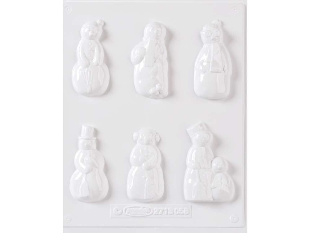 Set of molds for plaster casting - Knorr Prandell - Snowmen, 6 pcs.