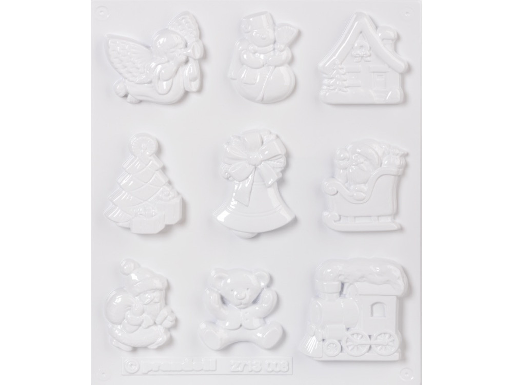 Zestaw foremek do odlewów gipsowych - Knorr Prandell - Święta, 9 szt.