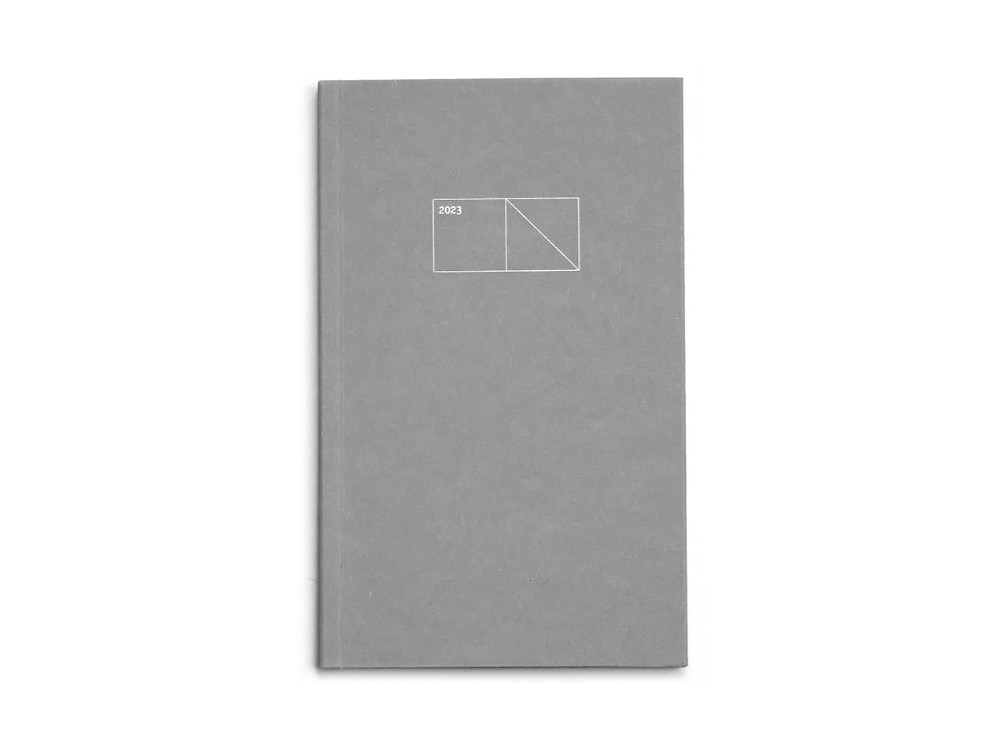 Copper calendar 2023 - Papierniczeni - grey, soft cover