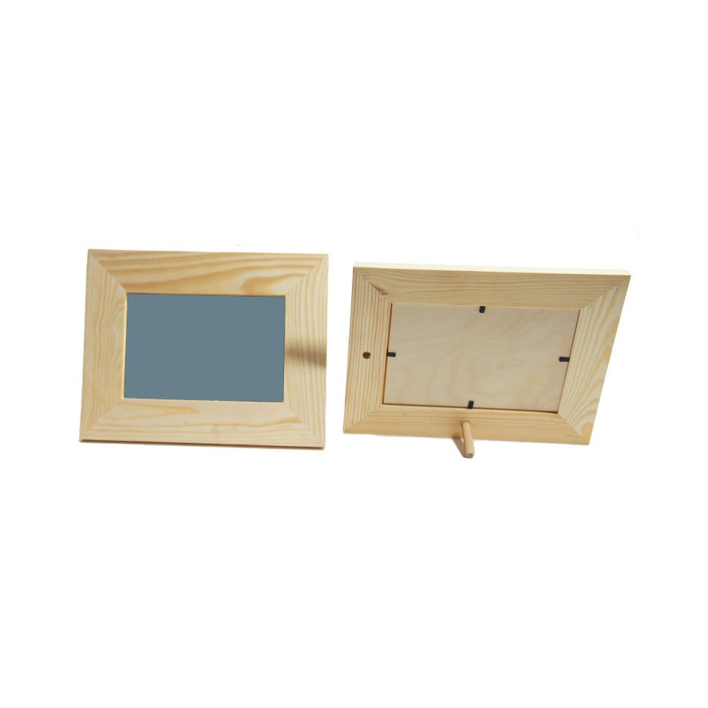 Wooden frame with mirror 22 x 17 cm