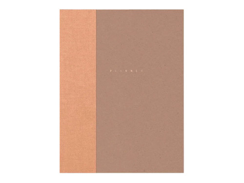 Classic undated planner - Papierniczeni - toffee, hard cover