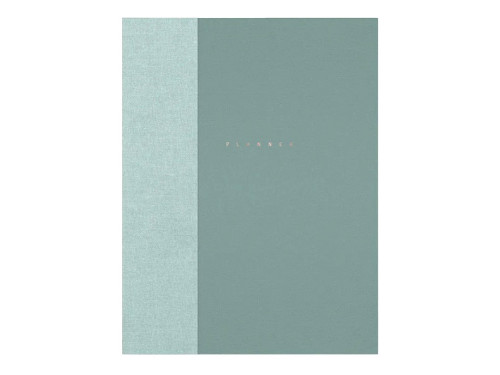Classic undated planner - Papierniczeni - eucalyptus, hard cover
