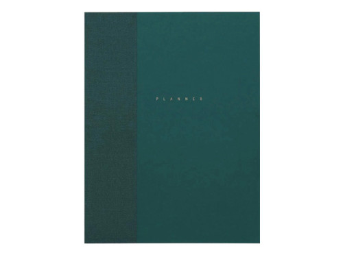 Classic undated planner - Papierniczeni - dark green, hard cover
