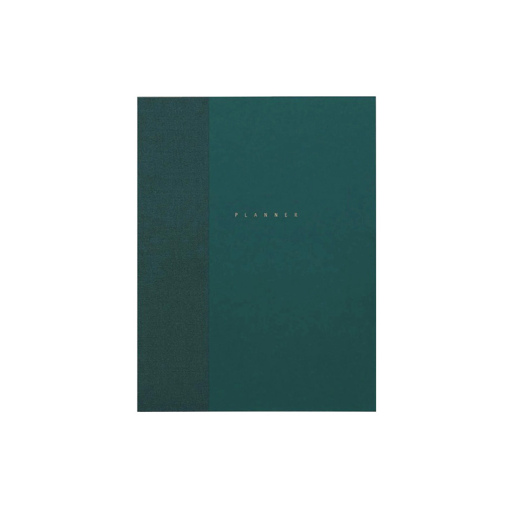 Classic undated planner - Papierniczeni - dark green, hard cover