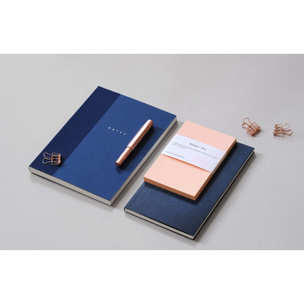 Classic notebook - Papierniczeni - navy, dotted, 80 sheets