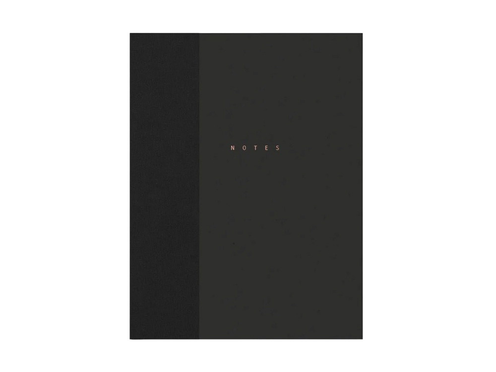 Classic notebook - Papierniczeni - black, dotted, 80 sheets