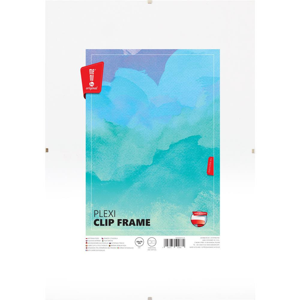 Plexi clip frame - MemoBe - 50 x 70 cm