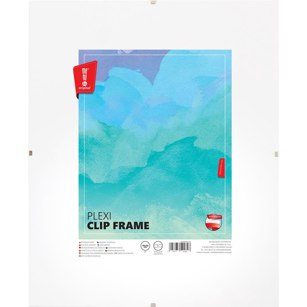 Plexi clip frame - MemoBe - 40 x 50 cm