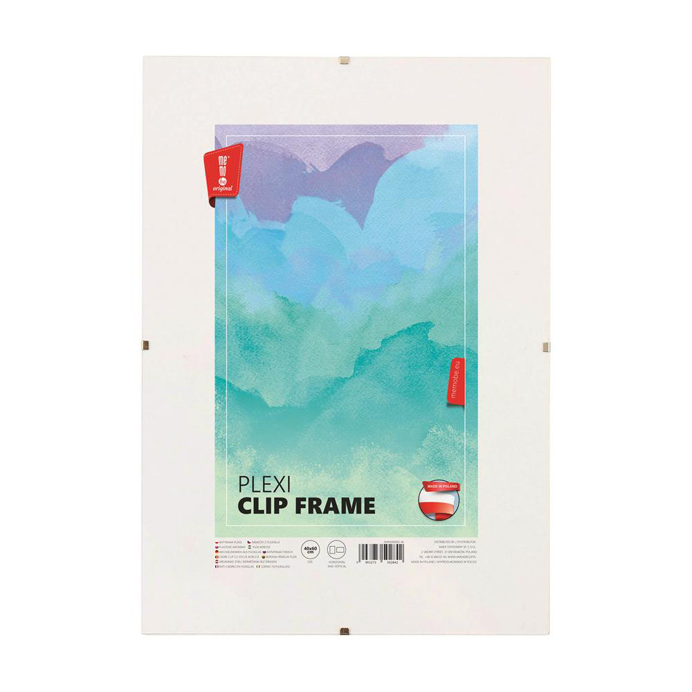 Plexi clip frame - MemoBe - 40 x 60 cm