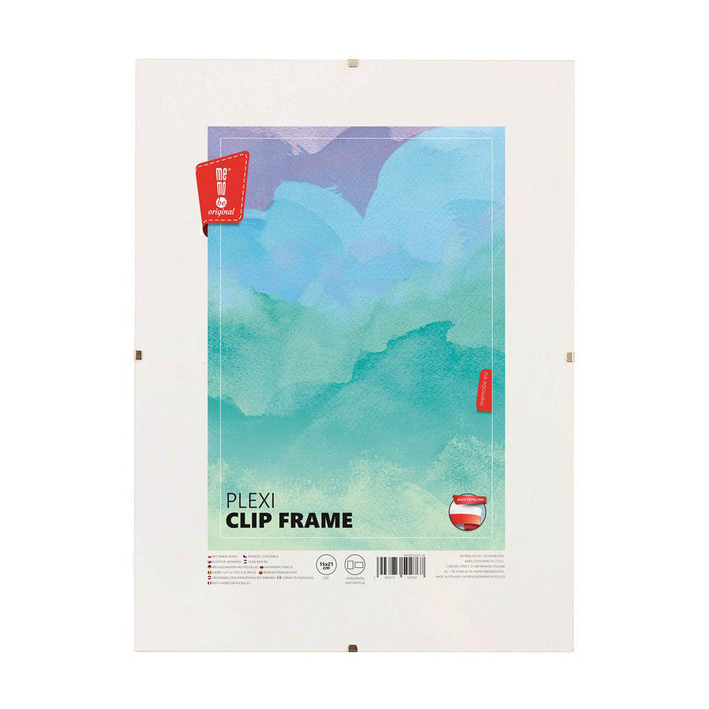 Plexi clip frame - MemoBe - 15 x 21 cm
