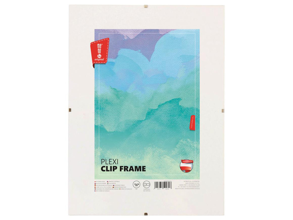 Plexi clip frame - MemoBe - 13 x 18 cm