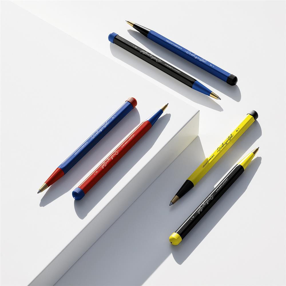 Drehgriffel Nr. 1 Bauhaus pen - Leuchtturm1917 - Blue & Red