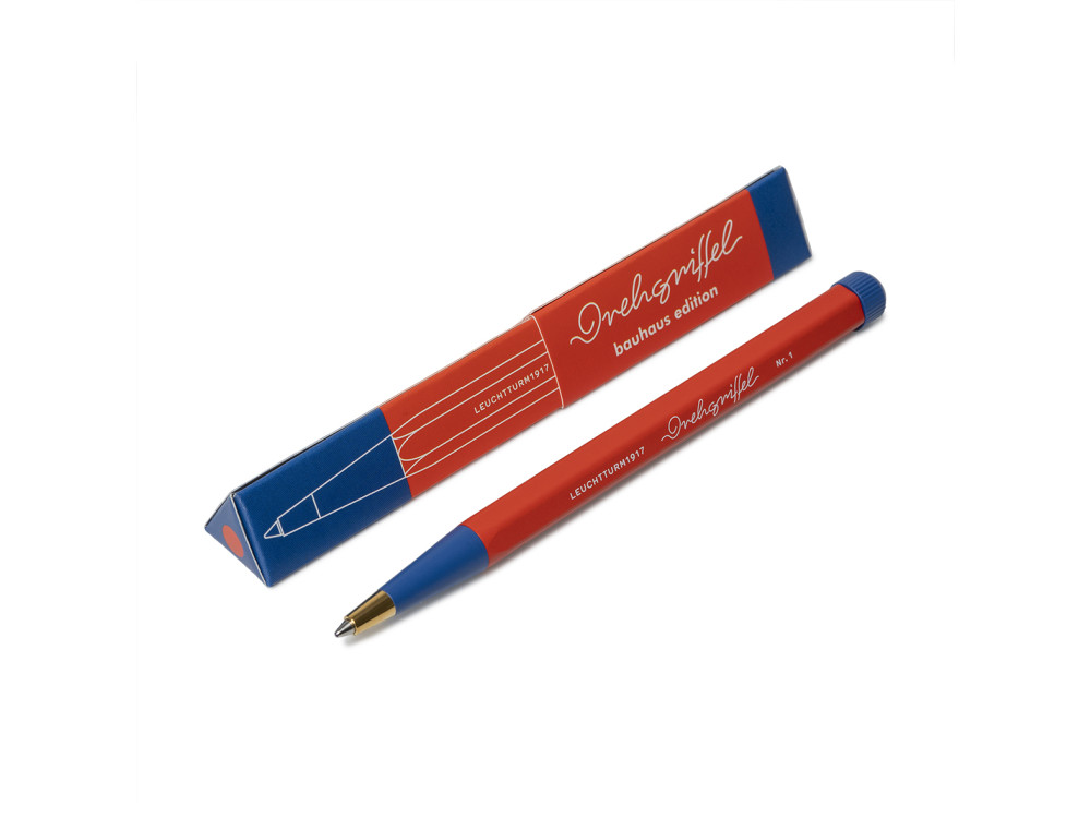 Długopis Drehgriffel Nr. 1 Bauhaus - Leuchtturm1917 - Red & Blue
