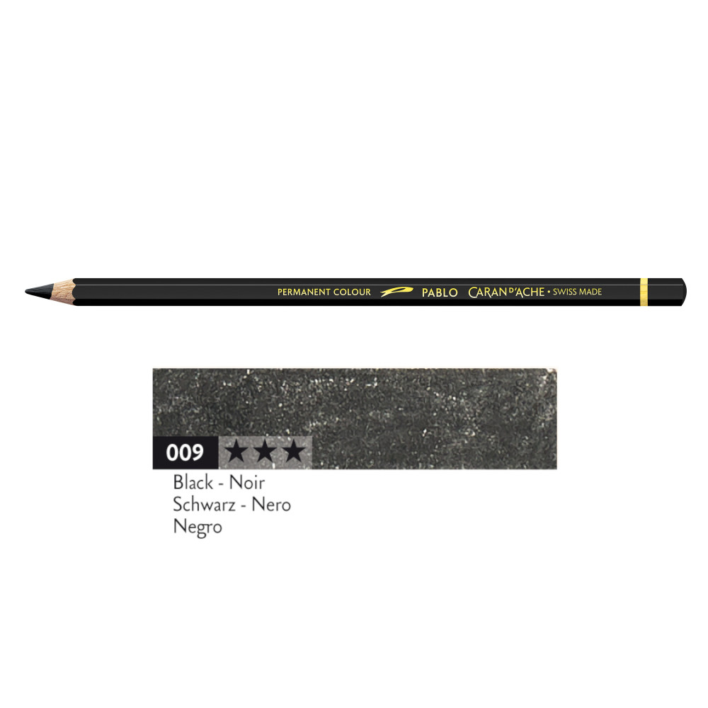 Kredka ołówkowa Pablo - Caran d'Ache - 009, Black