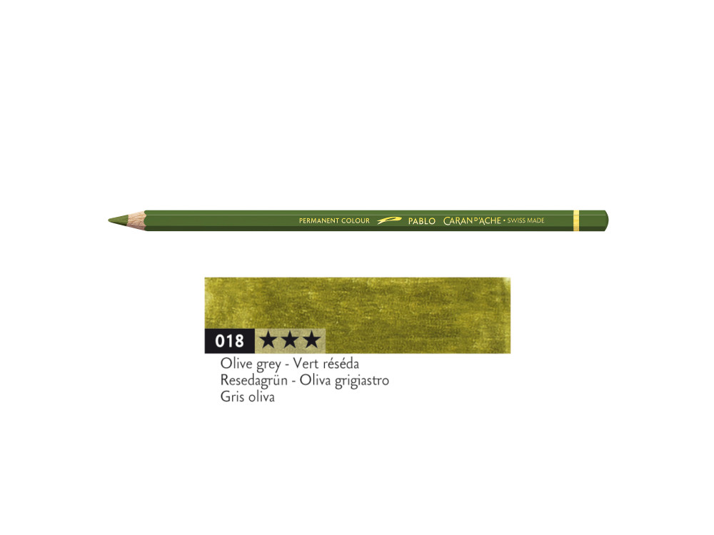 Kredka ołówkowa Pablo - Caran d'Ache - 018, Olive Grey
