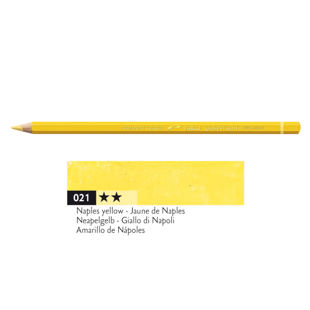 Kredka ołówkowa Pablo - Caran d'Ache - 021, Naples Yellow