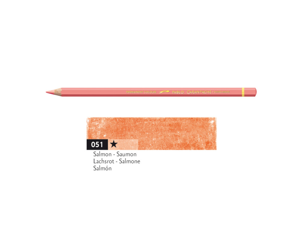 Kredka ołówkowa Pablo - Caran d'Ache - 051, Salmon
