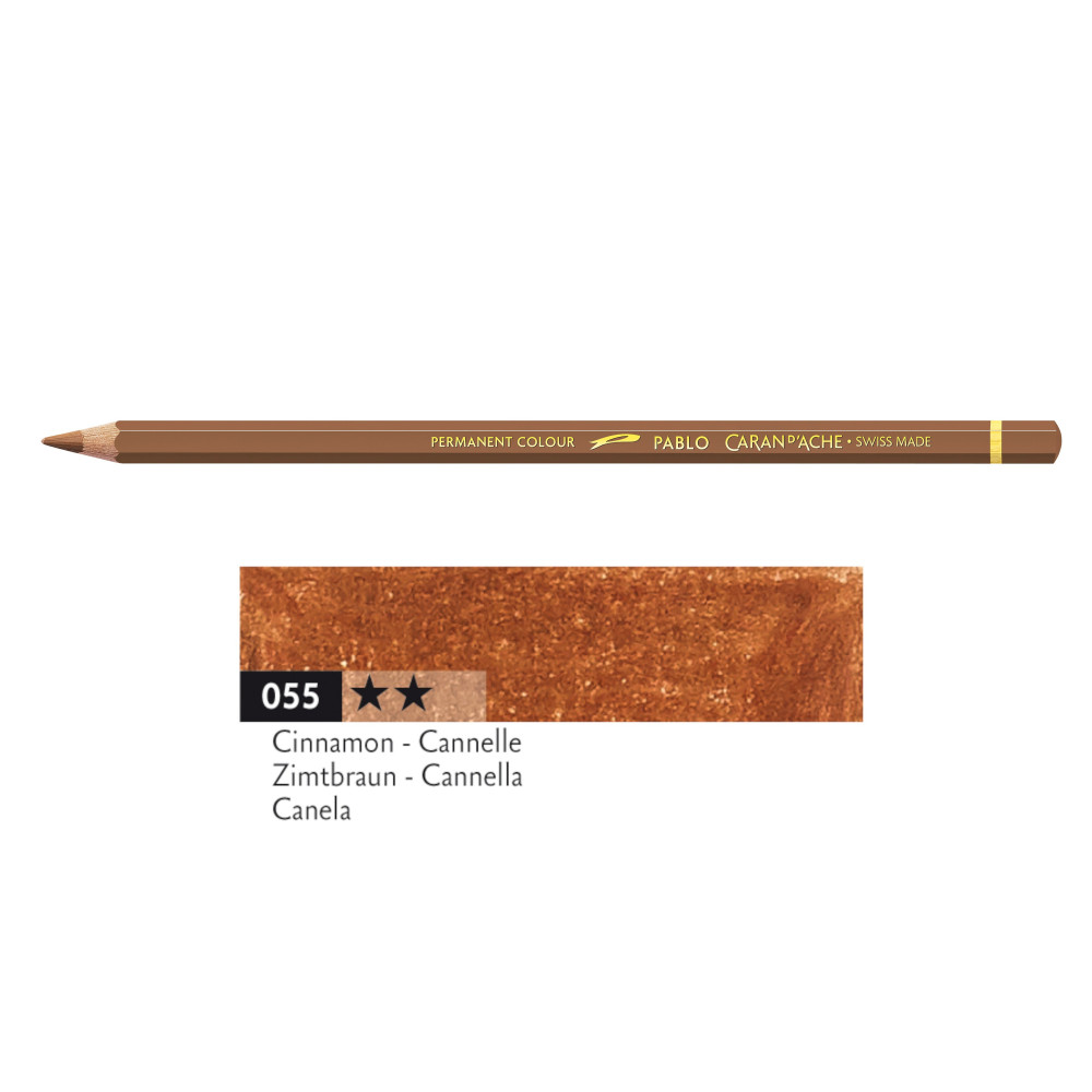 Pablo colored pencil - Caran d'Ache - 055, Cinnamon