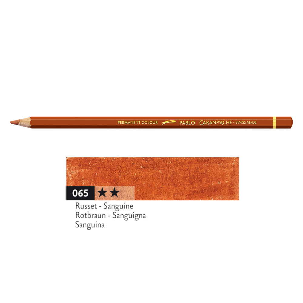 Pablo colored pencil - Caran d'Ache - 065, Russet