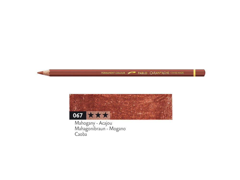 Kredka ołówkowa Pablo - Caran d'Ache - 067, Mahogany