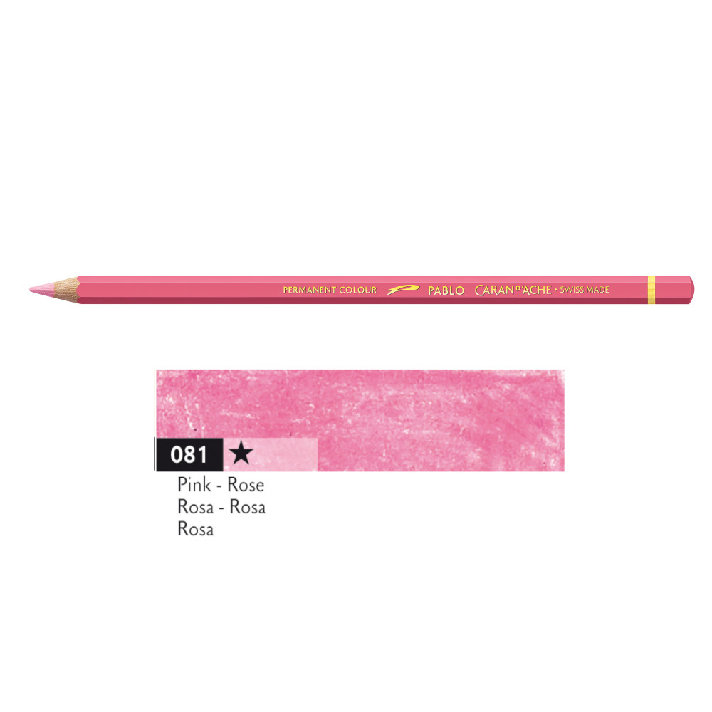 Kredka ołówkowa Pablo - Caran d'Ache - 081, Pink