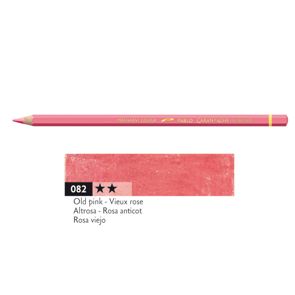 Kredka ołówkowa Pablo - Caran d'Ache - 082, Rose Pink
