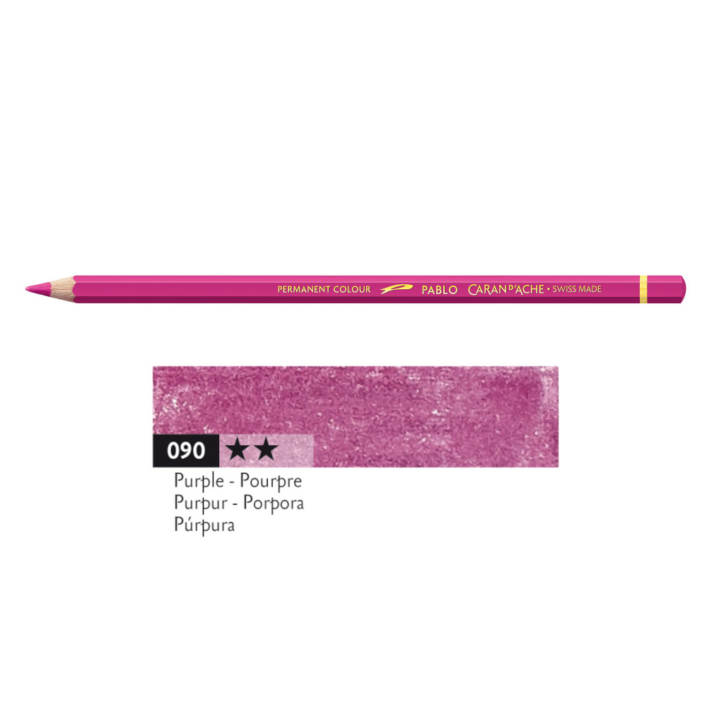 Kredka ołówkowa Pablo - Caran d'Ache - 090, Purple