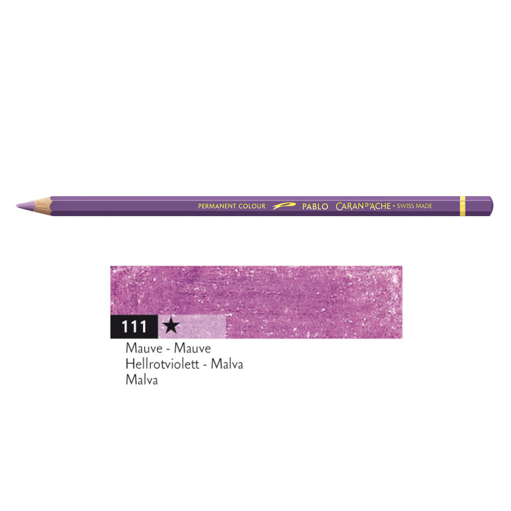 Pablo colored pencil - Caran d'Ache - 111, Mauve