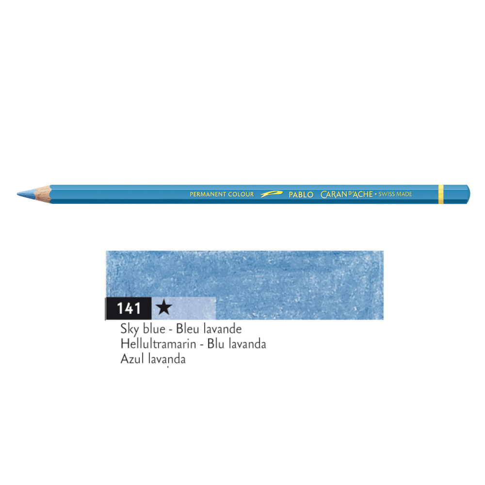 Pablo colored pencil - Caran d'Ache - 141, Sky Blue